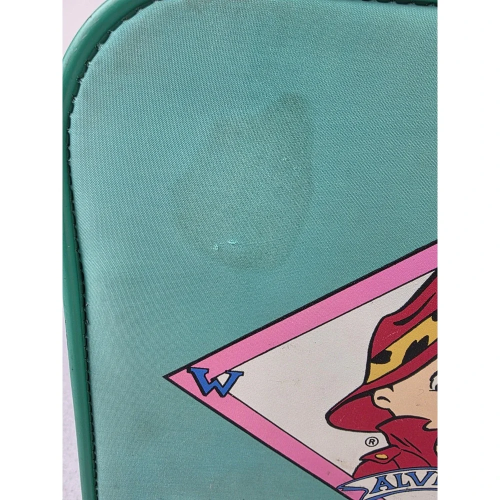 Vintage 1990 Alvin And‎ The Chipmunks Britney Teal Green Mini Suitcase *READ*